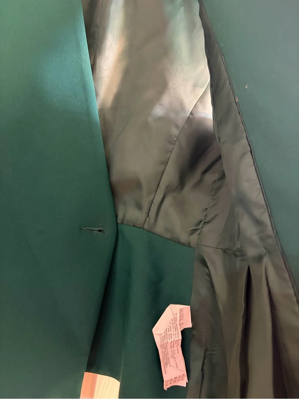 Zara Teal Sleeveless Blazer Vest with Gold Buttons